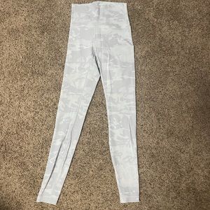 white camo lululemon leggings